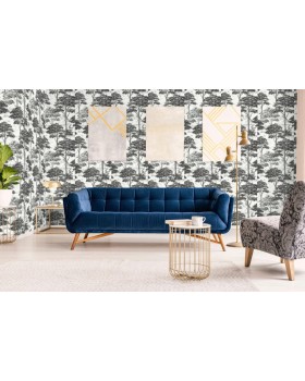 MN 3013 Обои Grandeco (Maison) (1*12) 10,05х0,53 винил на флизелине-foto4