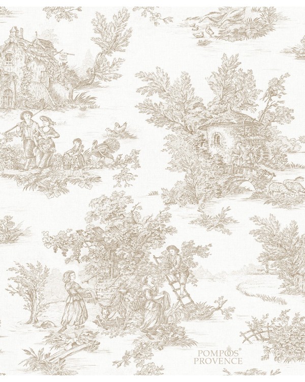 35625 Обои Marburg (Gloockler Pompoos Provence) (1*12) 10,05x0,53 винил на флизелине