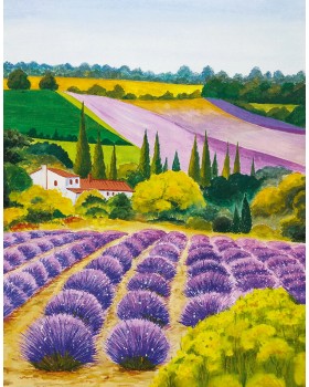 35642 Панно Marburg (Gloockler Pompoos Provence) (1*6) 2,70x2,12 винил на флизелине