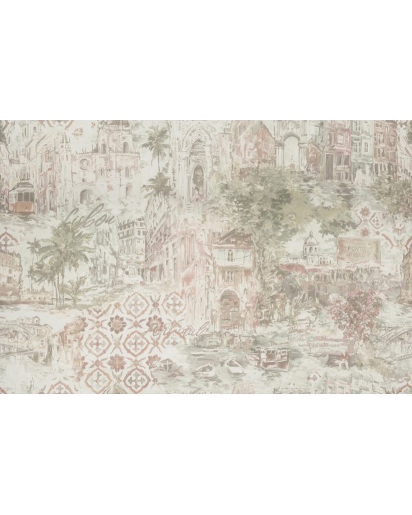 KM6602 Обои Kerama Marazzi (Reflection/Azulezu/Impression/Jungle/Exotik/Oasis) (1*4) 10,05*1,06 винил на флизелине