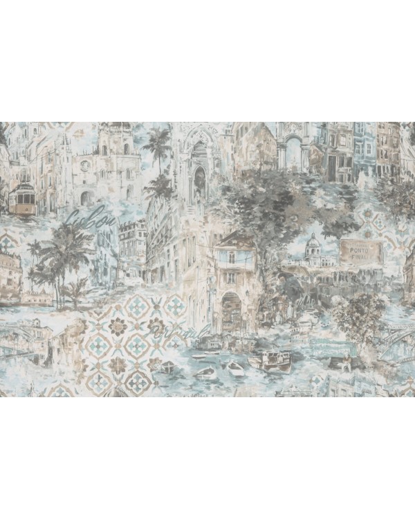 KM6603 Обои Kerama Marazzi (Reflection/Azulezu/Impression/Jungle/Exotik/Oasis) (1*4) 10,05*1,06 винил на флизелине