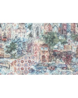 KM6604 Обои Kerama Marazzi (Reflection/Azulezu/Impression/Jungle/Exotik/Oasis) (1*4) 10,05*1,06 винил на флизелине