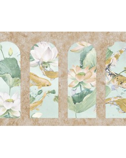 Z66867 Панно Zambaiti (Satin Flowers IV) (1*1) 5,10х3 винил на флизелине
