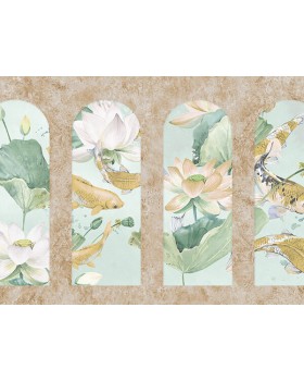 Z66867 Панно Zambaiti (Satin Flowers IV) (1*1) 5,10х3 винил на флизелине