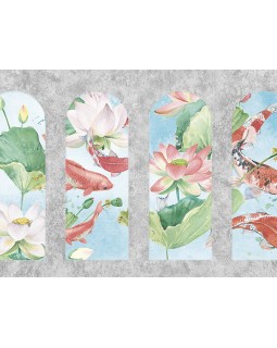 Z66868 Панно Zambaiti (Satin Flowers IV) (1*1) 5,10х3 винил на флизелине