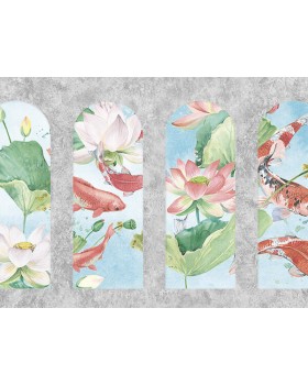 Z66868 Панно Zambaiti (Satin Flowers IV) (1*1) 5,10х3 винил на флизелине