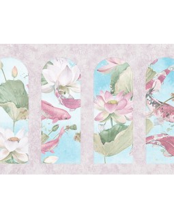 Z66869 Панно Zambaiti (Satin Flowers IV) (1*1) 5,10х3 винил на флизелине