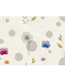 Z66886 Панно Zambaiti (Satin Flowers IV) (1*1) 5,10х3 винил на флизелине