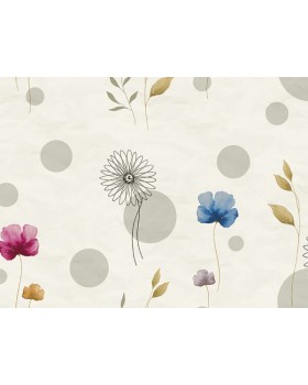 Z66886 Панно Zambaiti (Satin Flowers IV) (1*1) 5,10х3 винил на флизелине